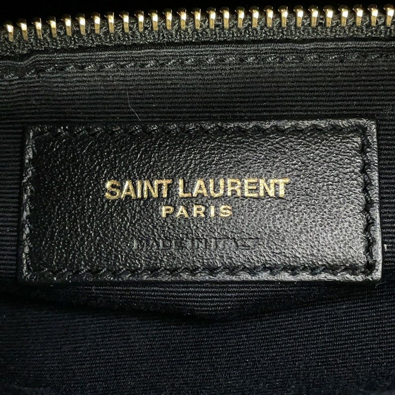 イヴサンローラン チェーントートバッグ トライベッカ Vステッチ レザー 568865 SAINT LAURENT PARIS 黒