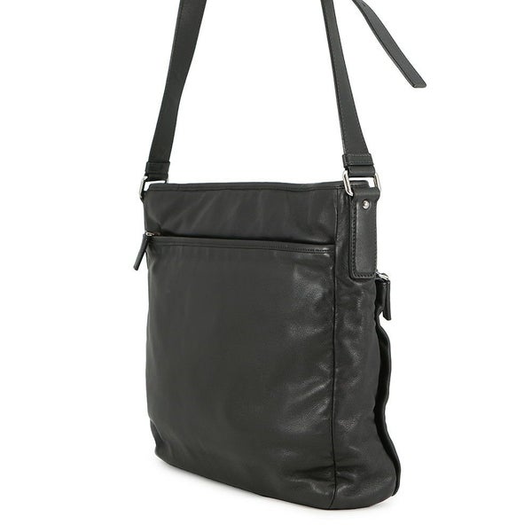 プラダ ショルダーバッグ ロゴ メッセンジャーバッグ レザー VA0959 PRADA 黒