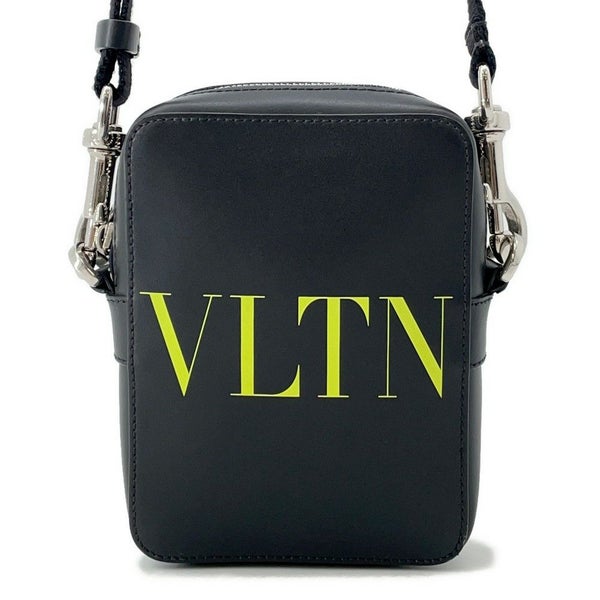 ヴァレンティノ・ガラヴァーニ ショルダーバッグ VLTN ロゴ レザー 2Y2B0943WJW VALENTINO 黒