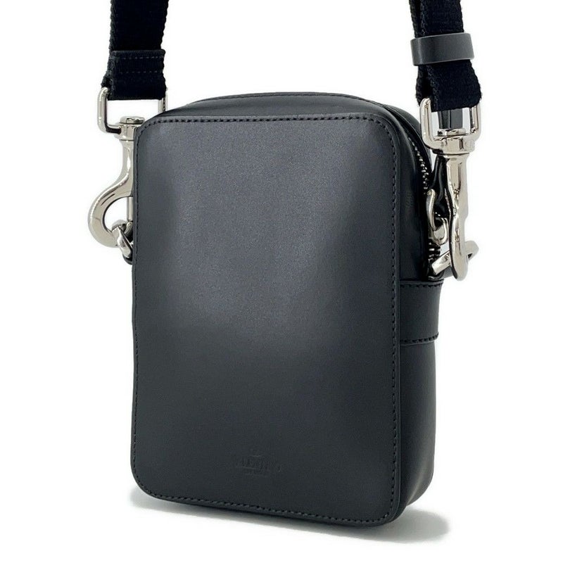 ヴァレンティノ・ガラヴァーニ ショルダーバッグ VLTN ロゴ レザー 2Y2B0943WJW VALENTINO 黒