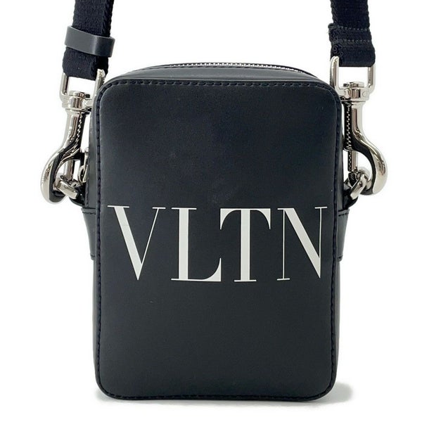 ヴァレンティノ・ガラヴァーニ ショルダーバッグ VLTN ロゴ レザー 2Y2B0943WJW VALENTINO 黒