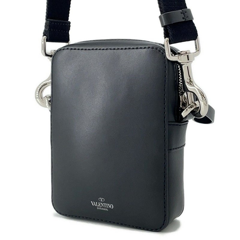 ヴァレンティノ・ガラヴァーニ ショルダーバッグ VLTN ロゴ レザー 2Y2B0943WJW VALENTINO 黒