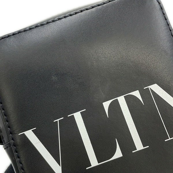 ヴァレンティノ・ガラヴァーニ ショルダーバッグ VLTN ロゴ レザー 2Y2B0943WJW VALENTINO 黒