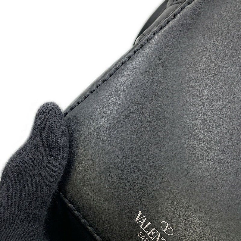 ヴァレンティノ・ガラヴァーニ ショルダーバッグ VLTN ロゴ レザー 2Y2B0943WJW VALENTINO 黒