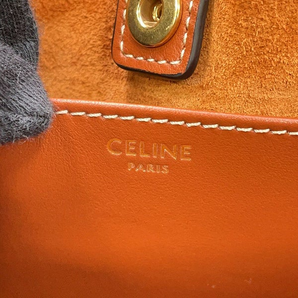セリーヌ ハンドバッグ キュイル トリオンフ スモール カバ ドローストリング レザー 111013 CELINE 2way