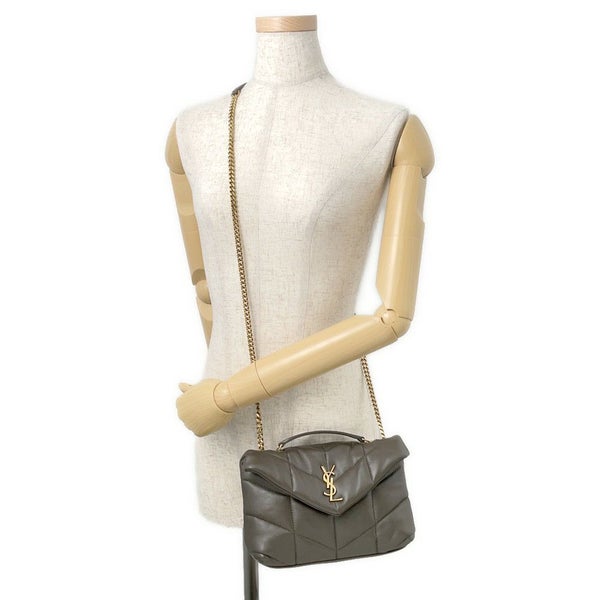 サンローランパリ チェーンショルダー バッグ トイパファー ラムスキン 759337 SAINT LAURENT PARIS