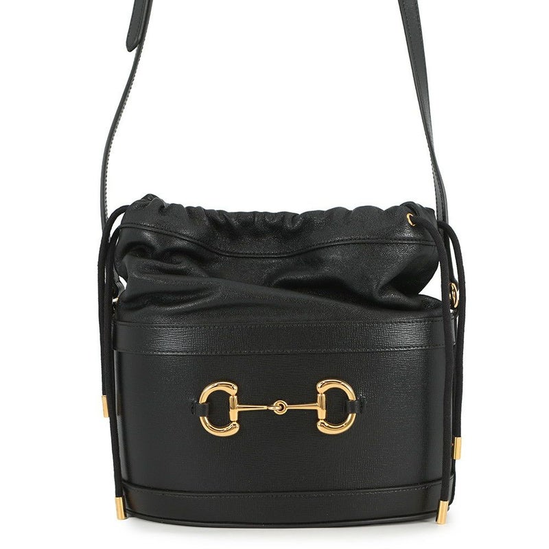 グッチ ショルダーバッグ 1955 ホースビット 602118 GUCCI バケットバッグ 黒