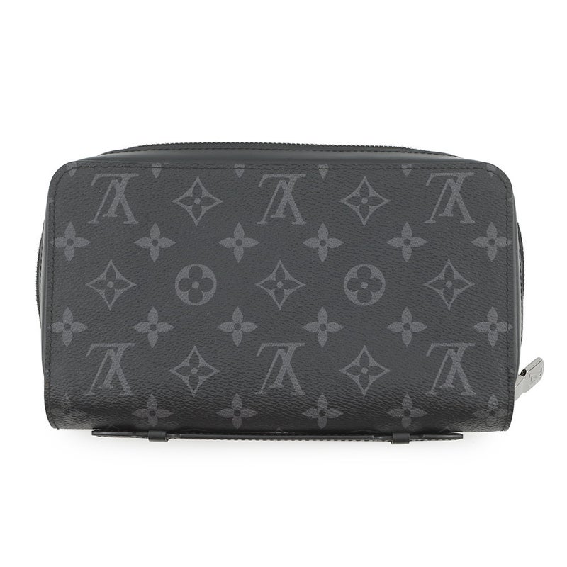 ルイヴィトン 長財布 モノグラム・エクリプス ジッピーXL M61698 LOUIS VUITTON ヴィトン 財布 メンズ 黒 ブラック