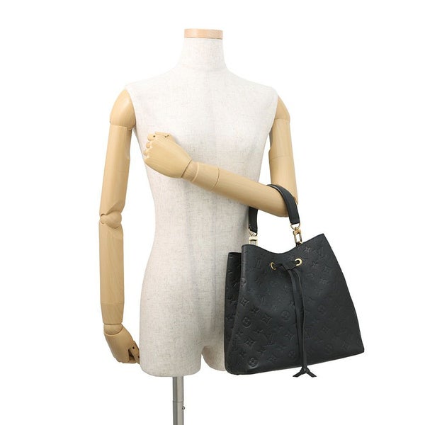 ルイヴィトン ハンドバッグ モノグラム・アンプラント ネオノエMM M45256 2WAYショルダー ブラック 黒