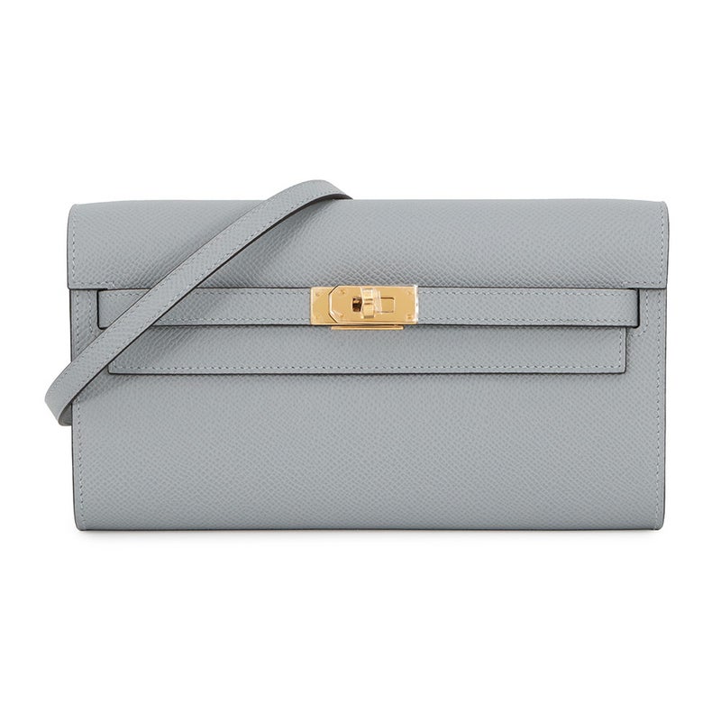 エルメス ケリーウォレット ロング トゥーゴー グリパンタン/ゴールド金具 エプソン K刻印 財布