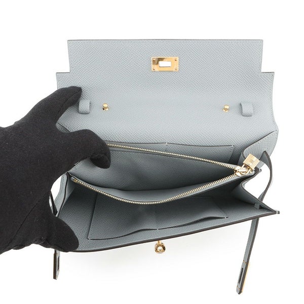 エルメス ケリーウォレット ロング トゥーゴー グリパンタン/ゴールド金具 エプソン K刻印 財布