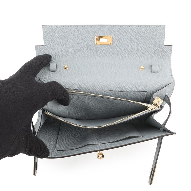 エルメス ケリーウォレット ロング トゥーゴー グリパンタン/ゴールド金具 エプソン K刻印 財布