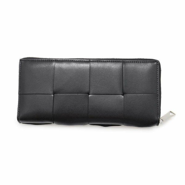 ボッテガヴェネタ 長財布 イントレチャート ジップアラウンドウォレット レザー 708612 BOTTEGA VENETA メンズ 黒
