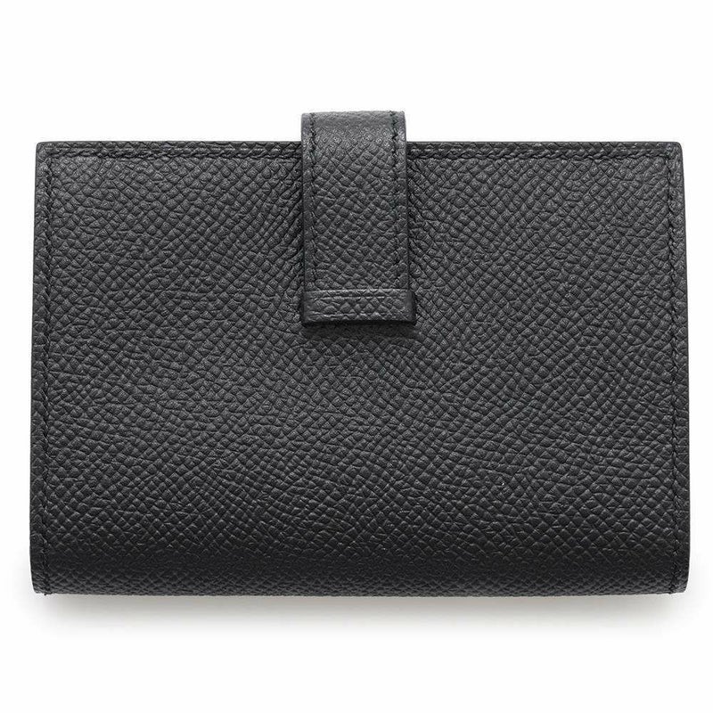 エルメス カードケース ベアン ミニ ブラック/ブラック金具 エプソン Z刻印 HERMES 名刺入れ 黒