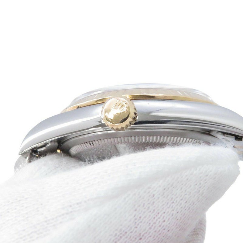 ロレックス デイトジャスト S番 SS/K18YG 116233G ROLEX 腕時計 シャンパン/ハウンドトゥース文字盤 10Pダイヤ