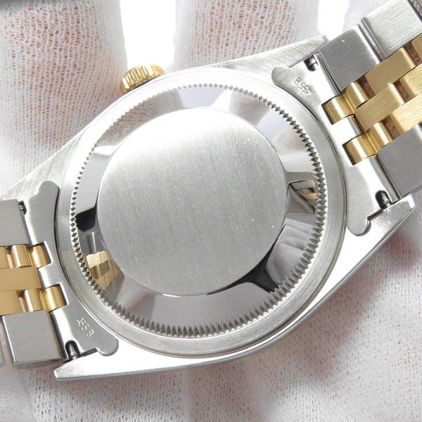 ロレックス デイトジャスト S番 SS/K18YG 116233G ROLEX 腕時計 シャンパン/ハウンドトゥース文字盤 10Pダイヤ