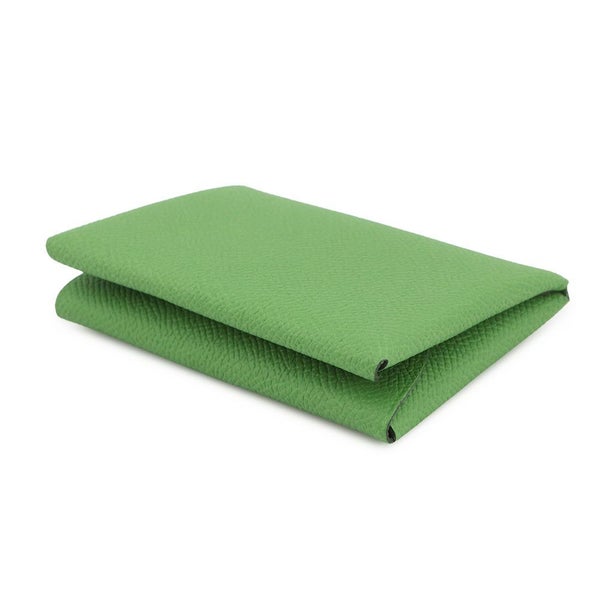 エルメス コインケース カルヴィ デュオ ヴェールユッカ/シルバー金具 エプソン K刻印 財布