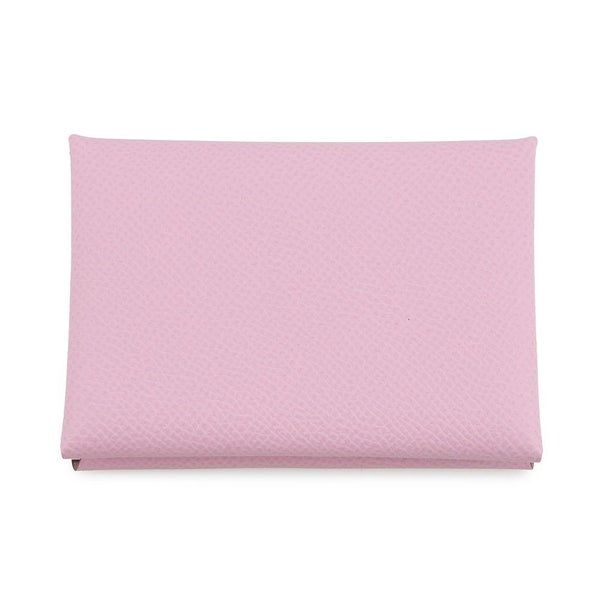 エルメス コインケース カルヴィ デュオ モーヴシルベストル/シルバー金具 エプソン K刻印 HERMES 財布