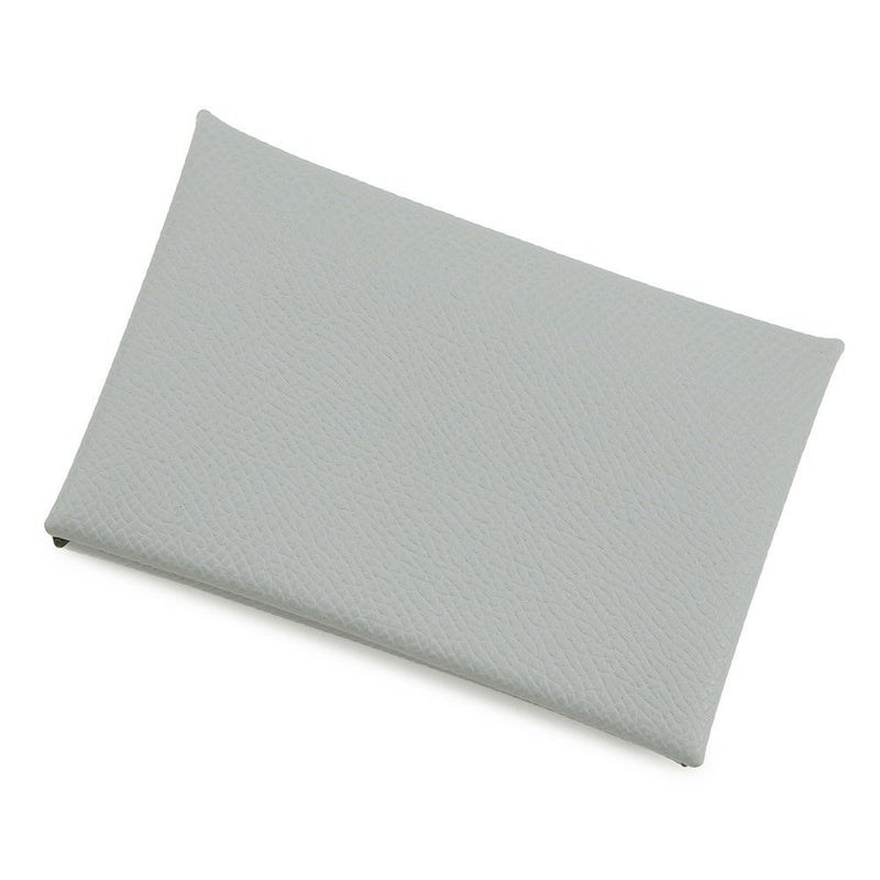 エルメス カードケース カルヴィ ブルーグラシエ エプソン K刻印 HERMES 名刺入れ