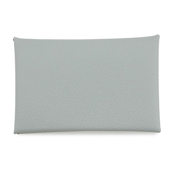 エルメス カードケース カルヴィ ブルーグラシエ エプソン K刻印 HERMES 名刺入れ