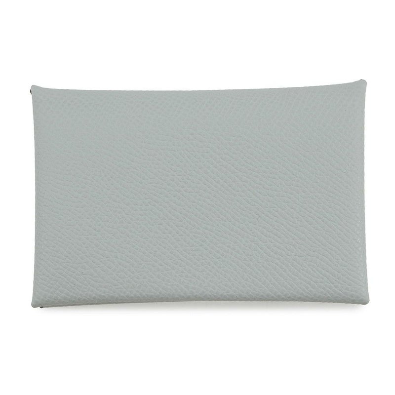 エルメス カードケース カルヴィ ブルーグラシエ エプソン K刻印 HERMES 名刺入れ