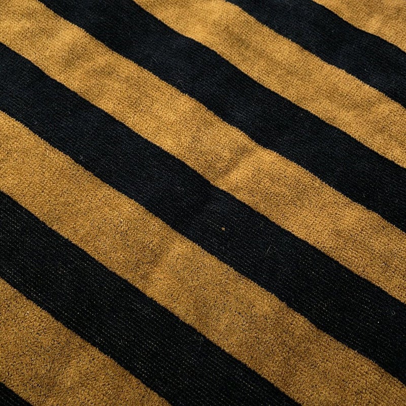 フェンディ ポンチョ ペカン ストライプ コットン FENDI アウター フード付き 黒