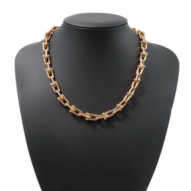 ティファニー ネックレス ハードウェア ミディアム リンク ネックレス K18PGピンクゴールド 70881470 Tiffany&Co. ジュエリー