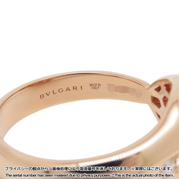 ブルガリ リング セルペンティ ルベライト/ダイヤモンド K18PGピンクゴールド サイズ約19号 BVLGARI 指輪