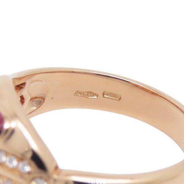 ブルガリ リング セルペンティ ルベライト/ダイヤモンド K18PGピンクゴールド サイズ約19号 BVLGARI 指輪