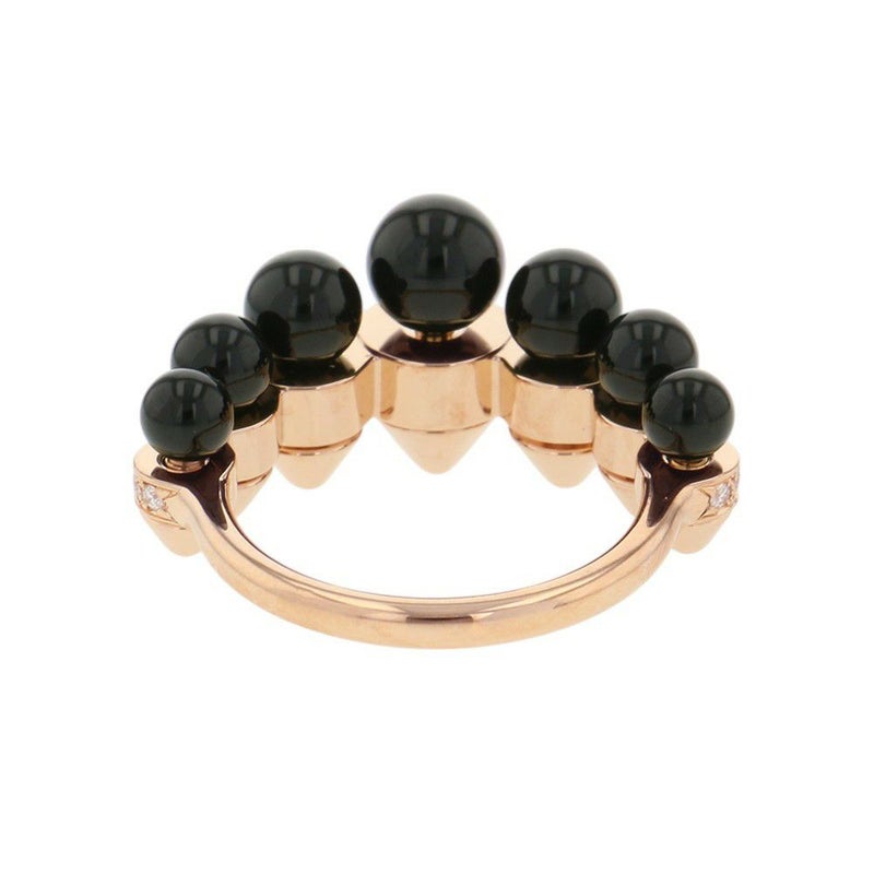 カルティエ リング クラッシュ ドゥ カルティエ リング XLモデル オニキス/ダイヤモンド K18PG サイズ56 N4793900 Cartier 指輪