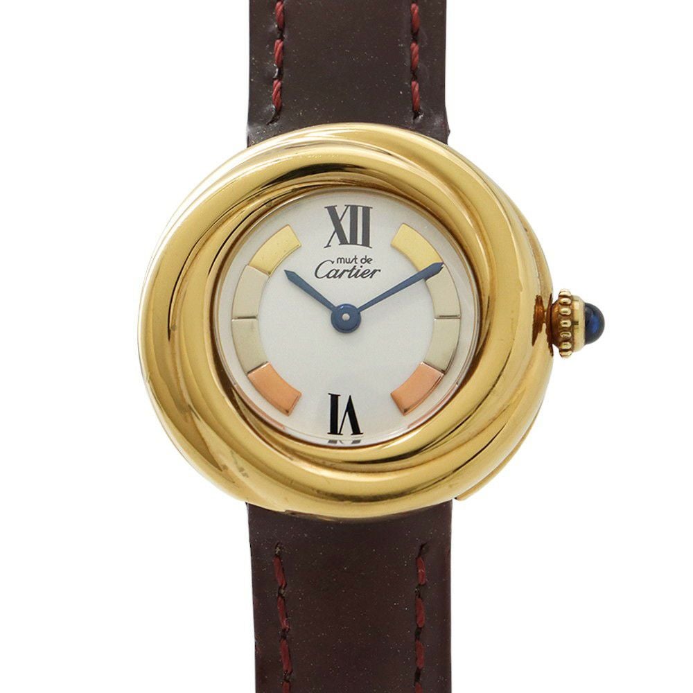 カルティエ マストトリニティ SM W1010744 Cartier 腕時計 クォーツ 白文字盤 カルティエ マストトリニティ W1010744 Cartier 腕時計 クォーツ 白