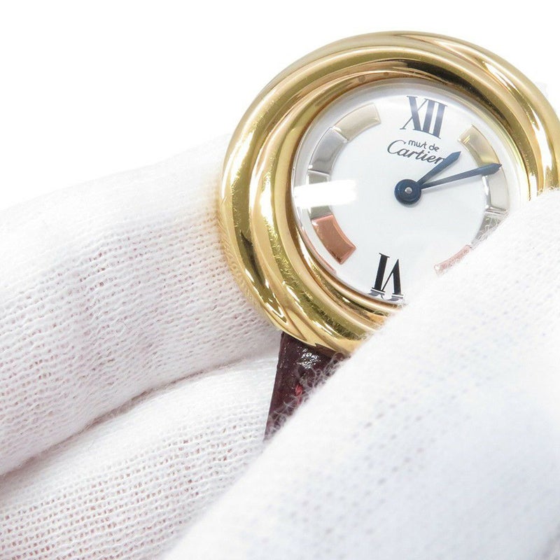 カルティエ マストトリニティ W1010744 Cartier 腕時計 クォーツ 白文字盤