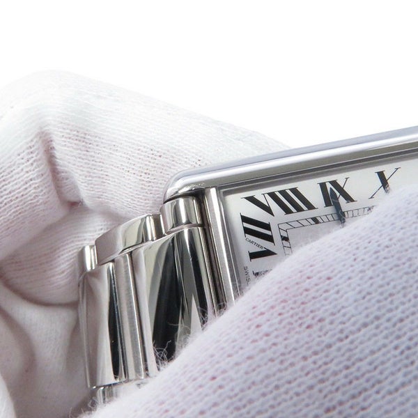 カルティエ タンク マスト LM WSTA0052 Cartier 腕時計 クォーツ シルバー文字盤