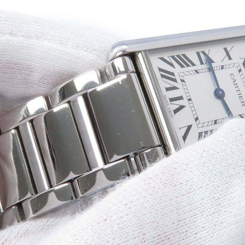 カルティエ タンク マスト LM WSTA0052 Cartier 腕時計 クォーツ シルバー文字盤