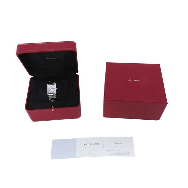 カルティエ タンク マスト LM WSTA0052 Cartier 腕時計 クォーツ シルバー文字盤