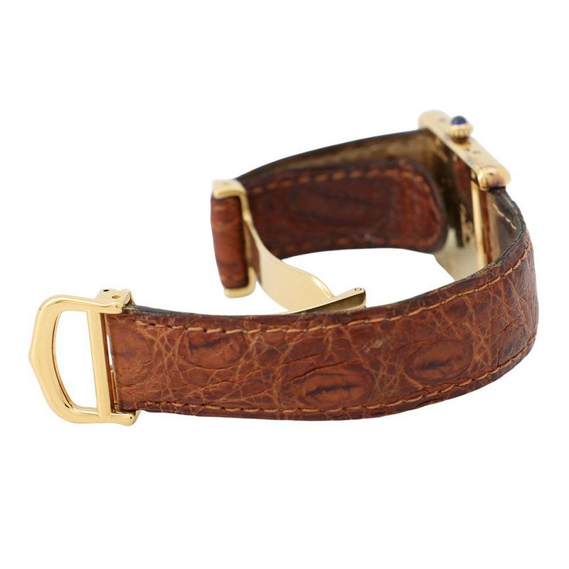 カルティエ マストタンク LM ヴェルメイユ W1013754 Cartier 腕時計 白文字盤 クォーツ