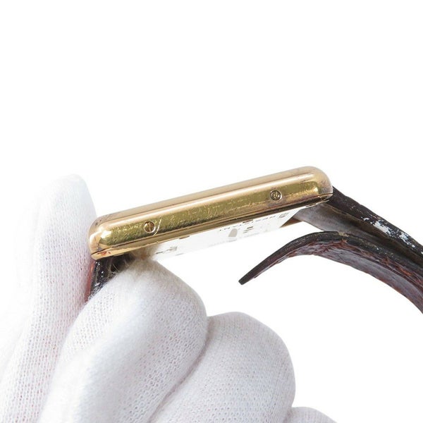 カルティエ マストタンク LM ヴェルメイユ W1013754 Cartier 腕時計 白文字盤 クォーツ