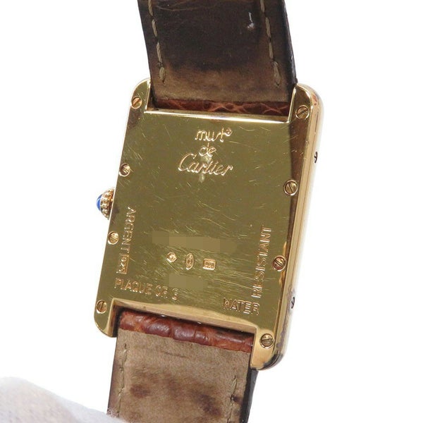 カルティエ マストタンク LM ヴェルメイユ W1013754 Cartier 腕時計 白文字盤 クォーツ