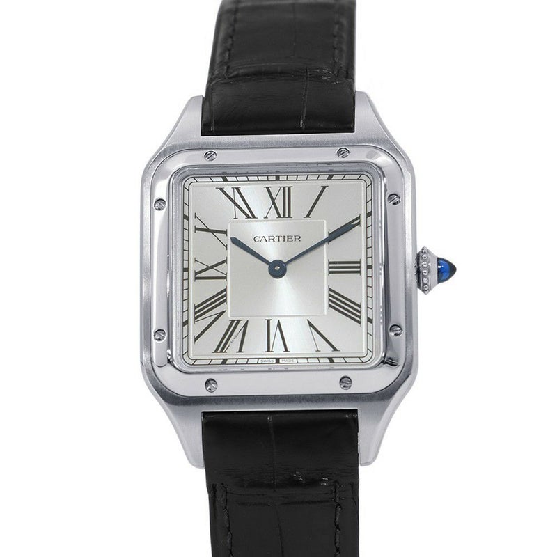 カルティエ サントス デュモン LM WSSA0022 Cartier 腕時計 シルバー文字盤 クォーツ