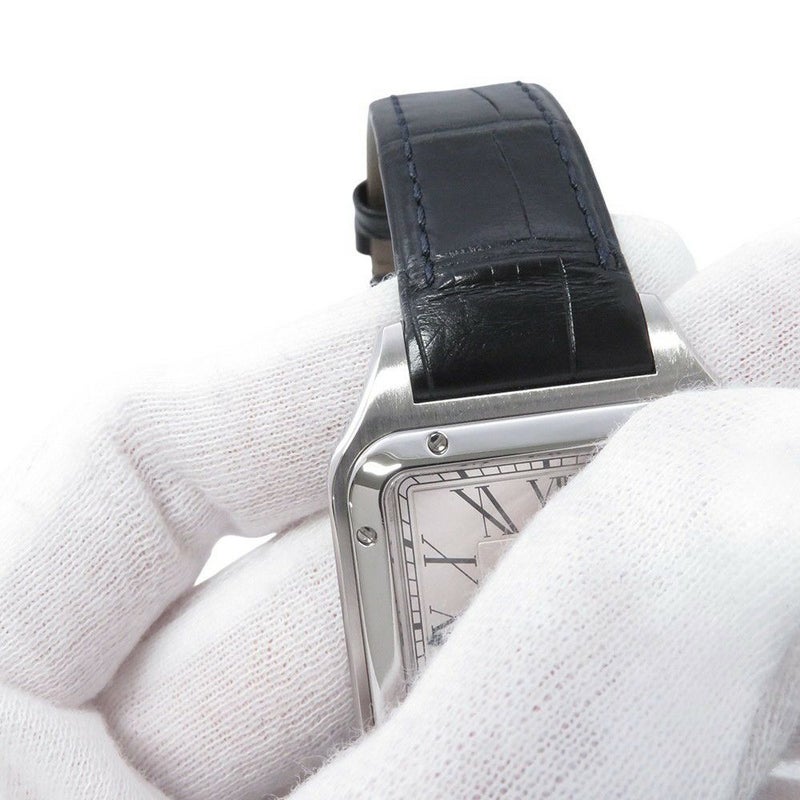 カルティエ サントス デュモン LM WSSA0022 Cartier 腕時計 シルバー文字盤 クォーツ