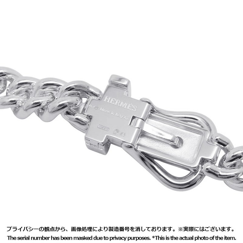 エルメス ネックレス ブックルセリエ アンフレクシブル SV925シルバー サイズPM/42 HERMES ジュエリー