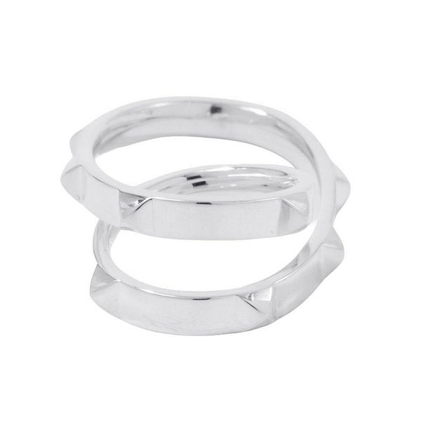 エルメス リング クルー・ドゥ・H ダブルフィンガー SV925シルバー H125631B リングサイズ53 HERMES ジュエリー 指輪