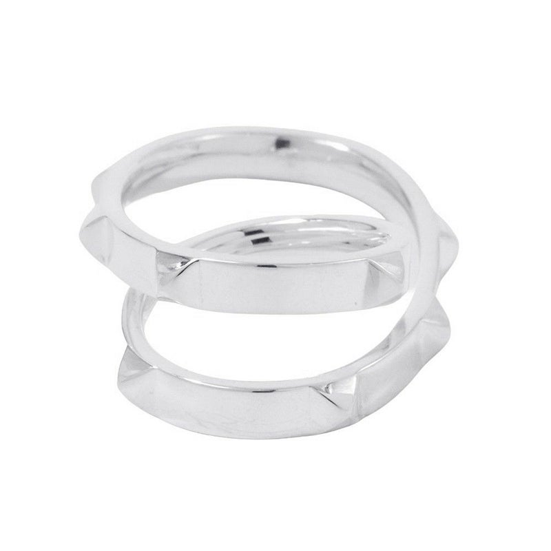 エルメス リング クルー・ドゥ・H ダブルフィンガー SV925シルバー H125631B リングサイズ53 HERMES ジュエリー 指輪