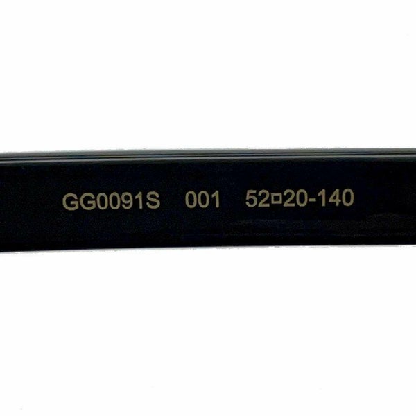 グッチ サングラス ラウンドフレーム GG0091S GUCCI アイウェア 黒