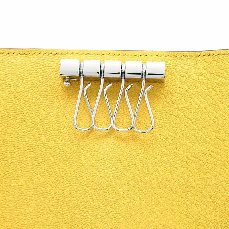 エルメス 4連キーケース ベアン サン/シルバー金具 シェブルミゾル W刻印 HERMES キーケース