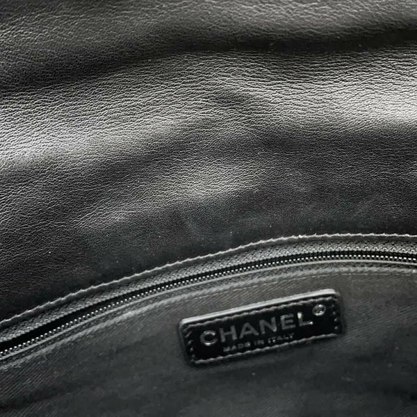 シャネル チェーンショルダーバッグ マトラッセ ココマーク ワイルドステッチ ダブルチェーン ラムスキン A34327 黒