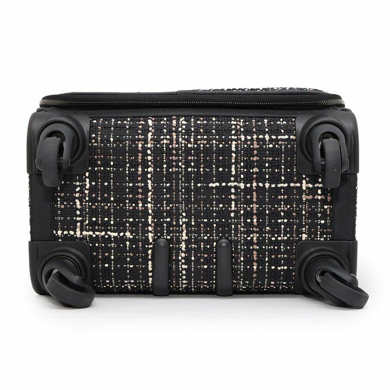 シャネル キャリーケース ココマーク ツイード CHANEL 旅行 トラベル スーツケース キャリーバッグ 黒