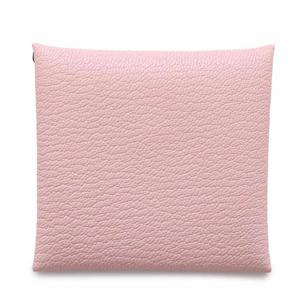 エルメス コインケース バスティア ローズサクラ シェブルミゾル W刻印 HERMES 財布