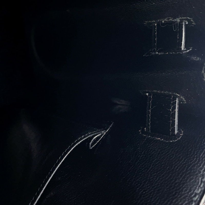 エルメス ハンドバッグ ケリー32 外縫い ブラック/ゴールド金具 ボックスカーフ 〇K刻印 黒 クラシックケリー ヴィンテージ