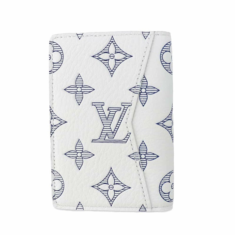 ルイヴィトン カードケース モノグラム・シャドウ オーガナイザー・ドゥ ポッシュ M83377 LOUIS VUITTON ホワイト 白